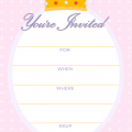 Princess Party Free Invitation