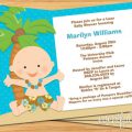 Luau Baby Shower Invitation