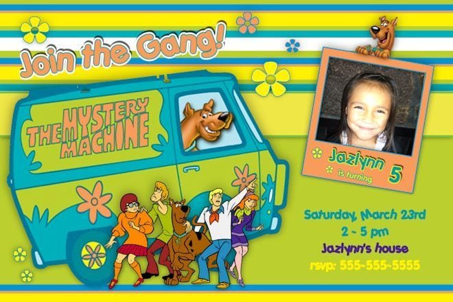 Scooby Doo Birthday Invitations Printable