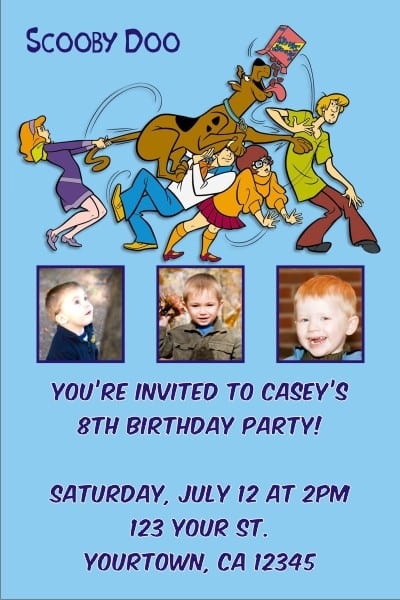 Scooby Doo Invitation