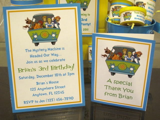 Scooby Doo Invitation Template