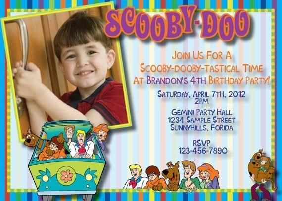 Scooby Doo Invitation To Print