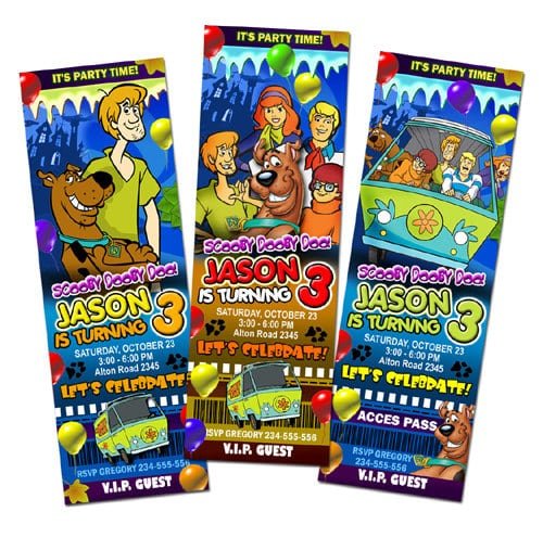 Scooby Doo Invitations Personalized