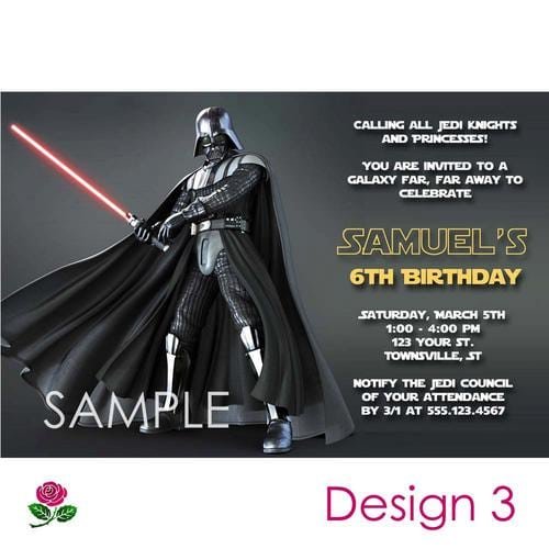 Star Wars Birthday Invitation Printable Free