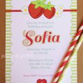 Strawberry Baby Shower Invitation Printable