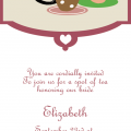 Invitation Template Tea Party