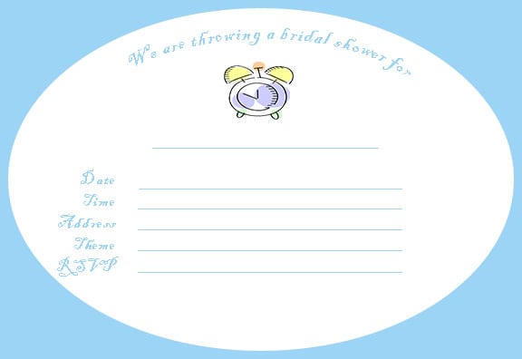 Wedding Shower Invitations Templates For Word