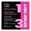 13th Birthday Invitation Template