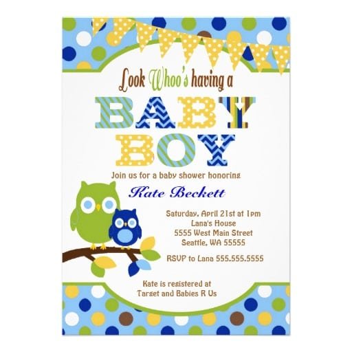 39;s A Boy Baby Shower Invitations