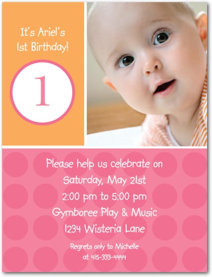39;s First Birthday Invitations