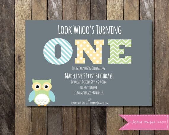 39;s First Birthday Invitations Printable