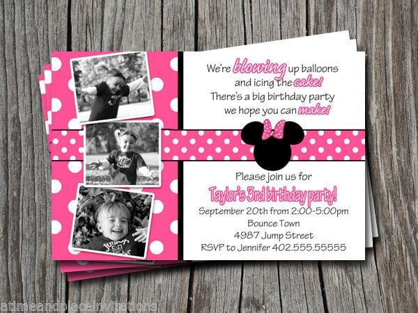 39;s First Birthday Party Invitations