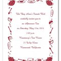 Afternoon Tea Invitation Template Free