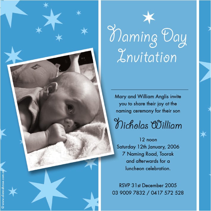 Baby Boy Christening Invitation Designs