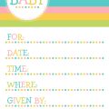Baby Shower Invitation Free