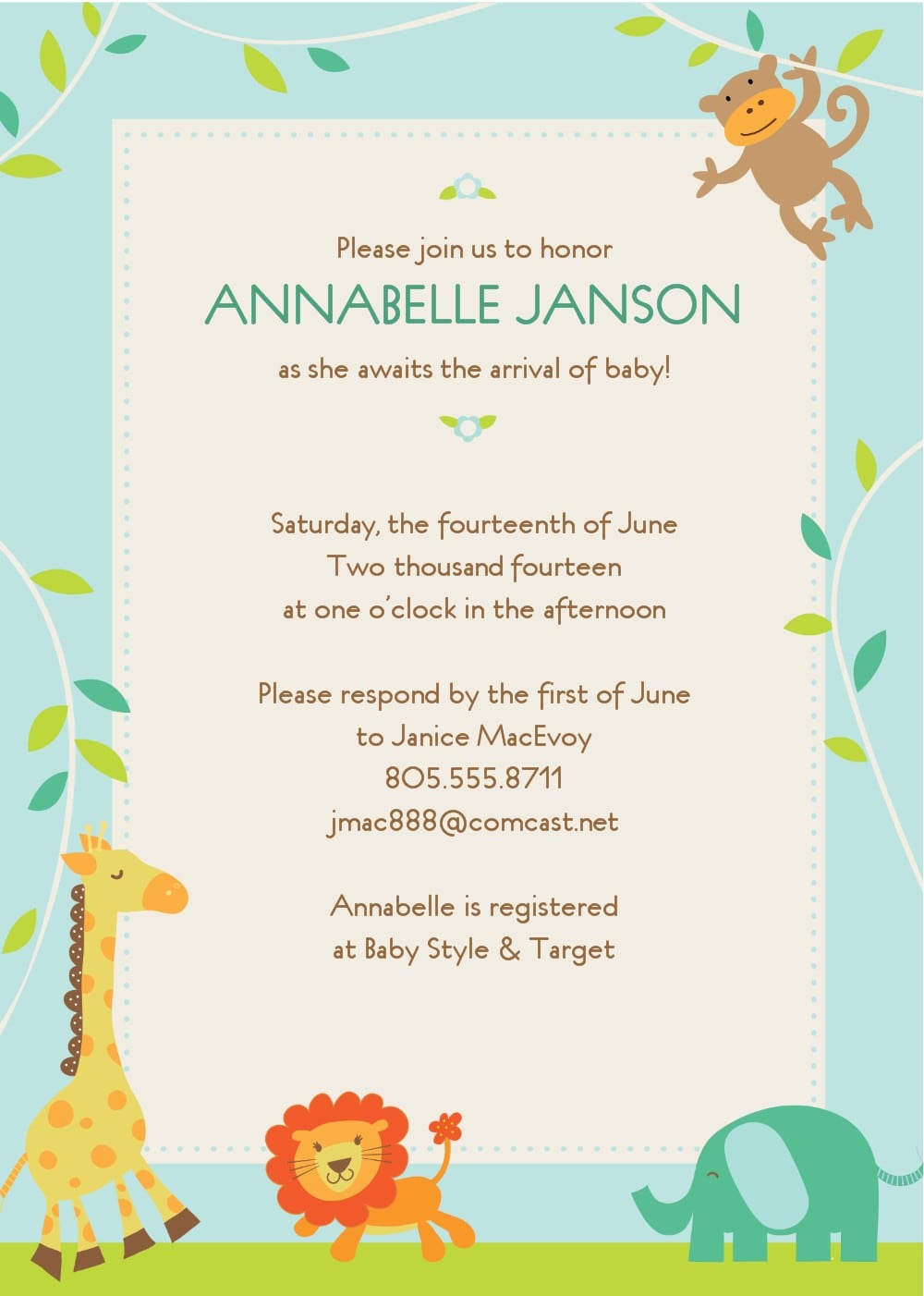 Baby Shower Invitation Free Downloads