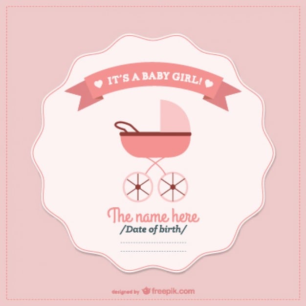 Baby Shower Invitations Vector Free Download