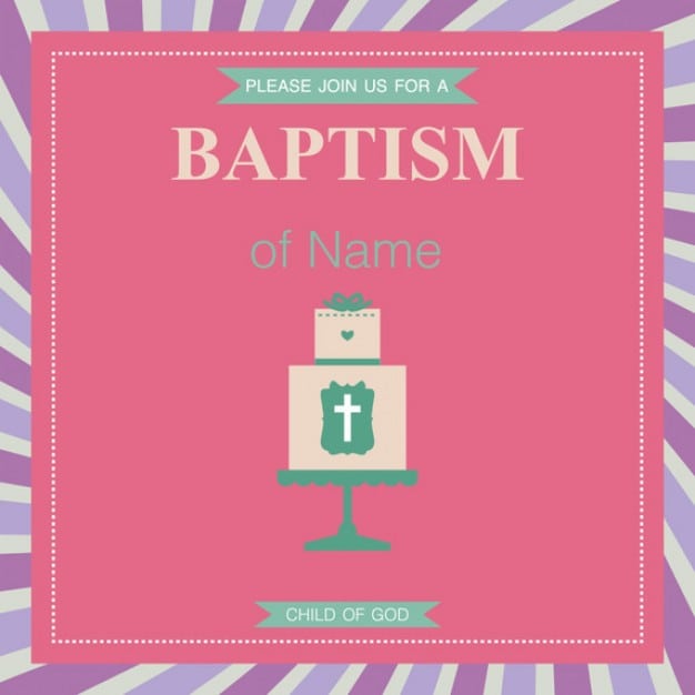 Baptism Invitation Free Download