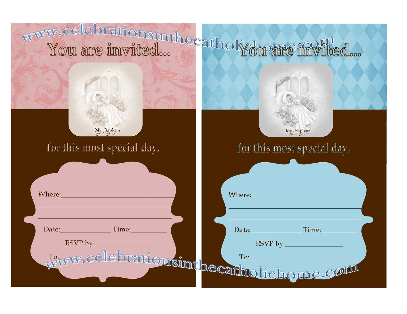 Baptism Invitation Images