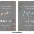 Baptism Template Invitation Free