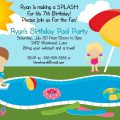 Card Invitation Pool Party