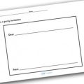Invitation Blank Template