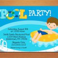 Boy Pool Party Invitation Free Printable