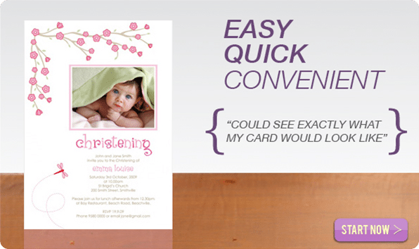 Christening Invitation Card Photoshop