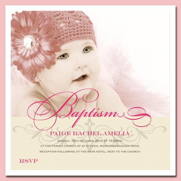 Christening Invitation For Girls