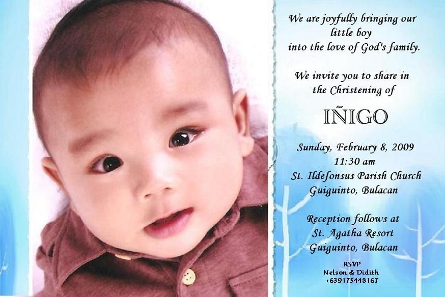 Christening Invitation Photo Cards