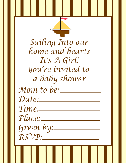 Cute Baby Shower Invitation Ideas