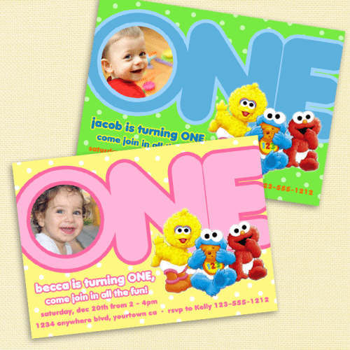 Elmo Printable Birthday Party Invitation