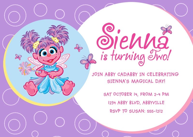 Elmos Invitation Free Printable