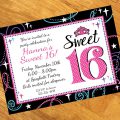 Example Of Sweet Sixteen Invitation