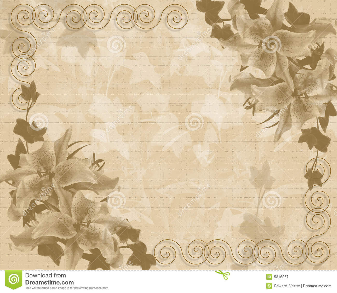 Floral Invitation Free Template