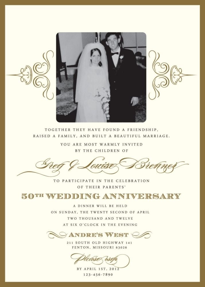 Free Anniversary Invitation Wording Samples Free Anniversary Invitation Wording Samples