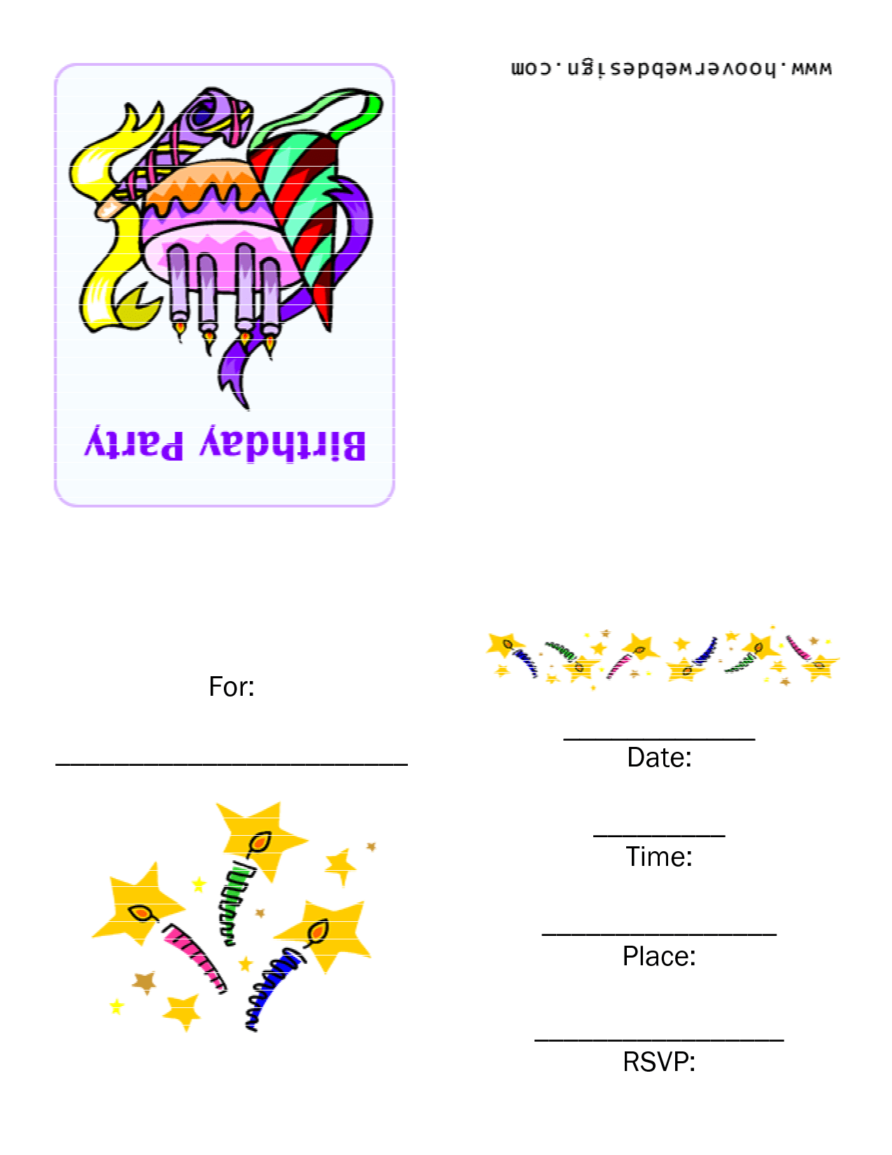 Free Birthday Printable Invitation Templates