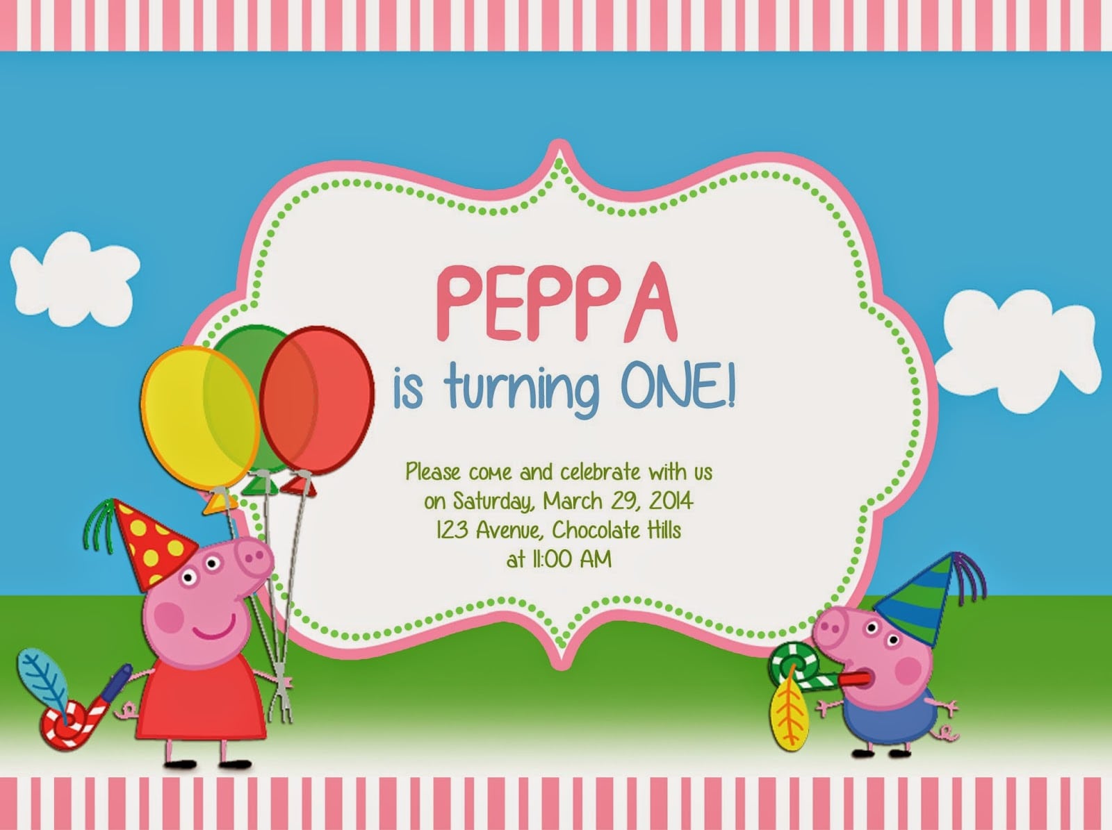 Free Bowling Personalised Birthday Invitation Template