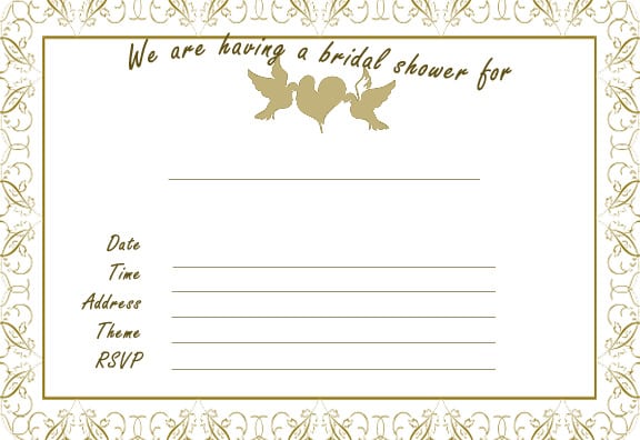 Free Bridal Shower Invitation