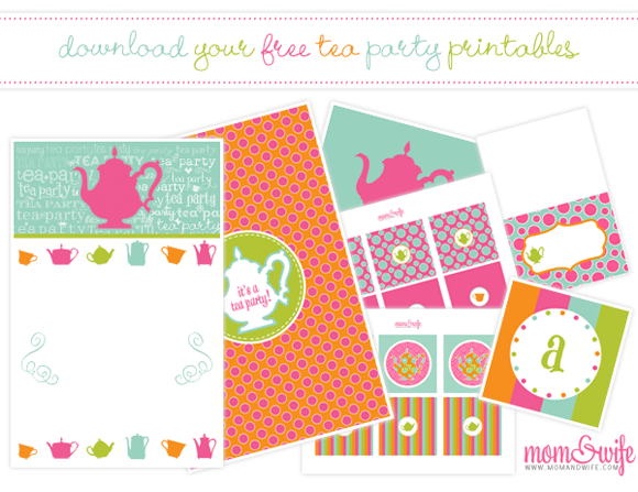 Free Download Tea Party Invitation