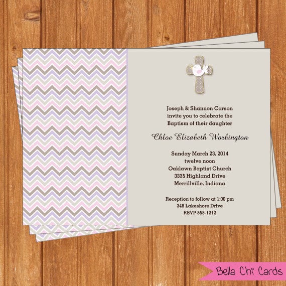 Free Editable Christening Invitation Cards