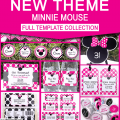 Editable Minnie Mouse Invitation