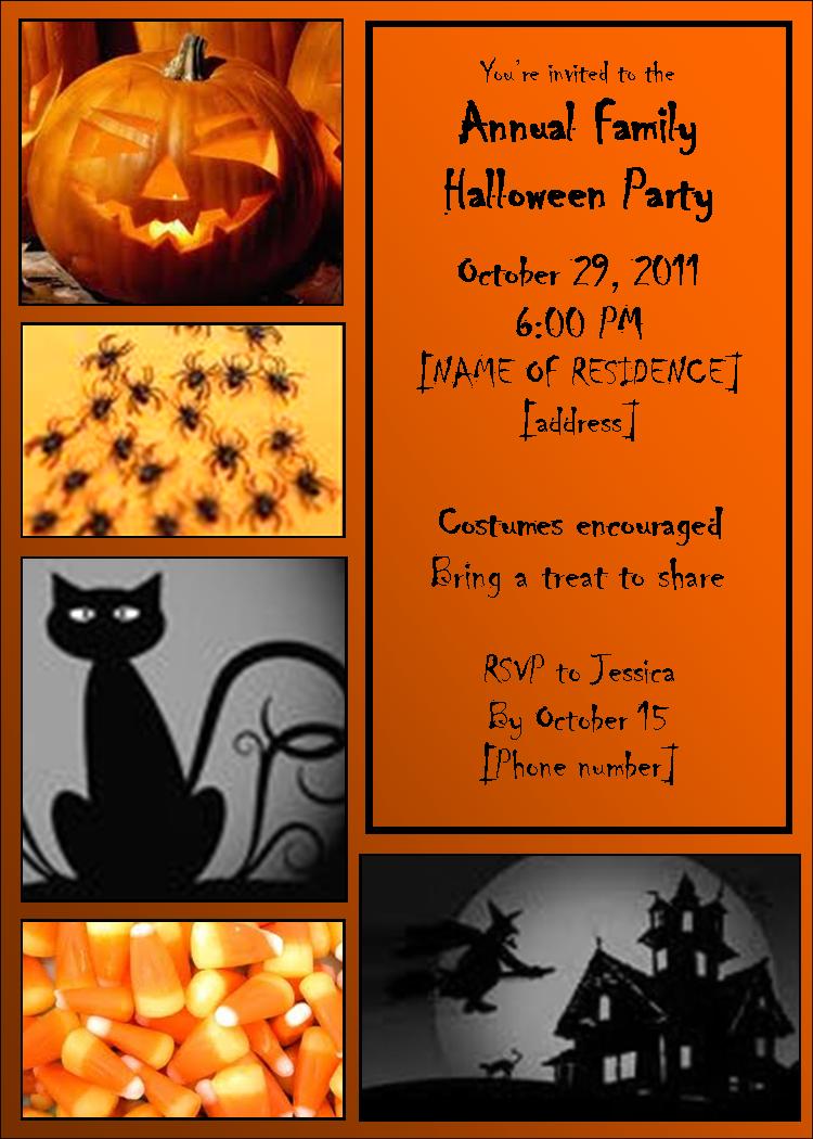 Free Halloween Invitation Template