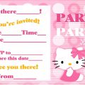 Hello Kitty Free Invitation Template