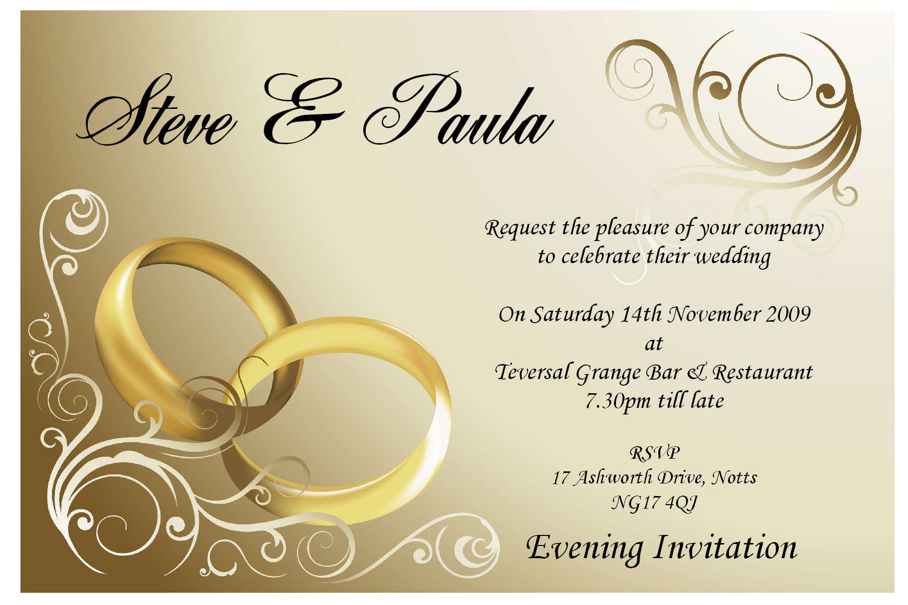 Free Marriage Invitation Templates India
