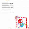 Free Printable Invitation For 40 Birthday
