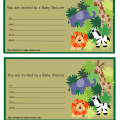 Baby Shower Safari Invitation Template