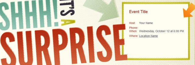 Free Printable Surprise Invitation