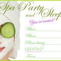 Free Spa Party Invitation Printable