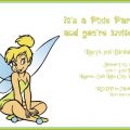 Free To Print Tinkerbell Party Invitation